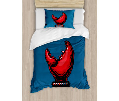 Crab Claw Spiky Wristlets Duvet Cover Set