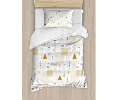 Memphis Geometric Duvet Cover Set