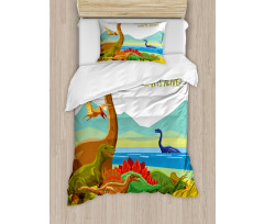 Dino Park Alive Theme Duvet Cover Set