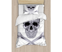 Vivid Skull Crossbones Duvet Cover Set