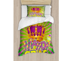 Antique Crown Retro Duvet Cover Set