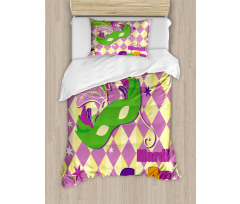 Stars Graphic Mask Duvet Cover Set