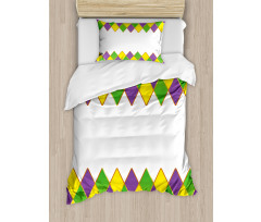 Carnival Colors Grid Duvet Cover Set