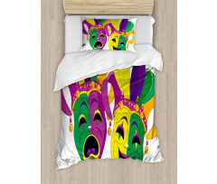 Tragedy and Comedy Duvet Cover Set