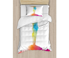 Scenery with a Message Color Duvet Cover Set