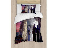 Finding Empty Tomb Motif Duvet Cover Set