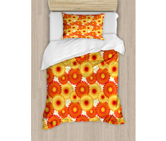 Gerbera Petals Graphic Duvet Cover Set