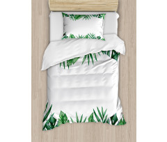 Forest Leaves Frame Duvet Cover Set