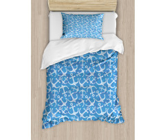 Hand Drawn Sea Anchor Duvet Cover Set