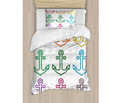 Anchors Sailing Crusie Duvet Cover Set