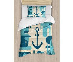 Sea Abstract Design Duvet Cover Set