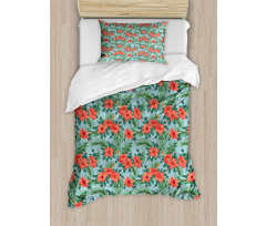 Summer Aloha Flourish Duvet Cover Set