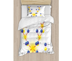 Cosmic Energy Atom Duvet Cover Set