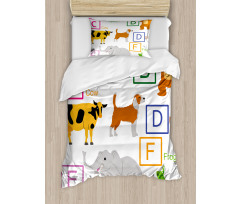 Zoo Animals Kids Duvet Cover Set