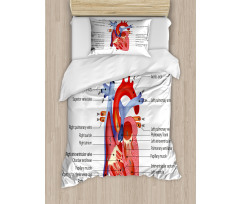 Human Body Organ Duvet Cover Set