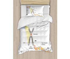 DNA Gene Genome Duvet Cover Set