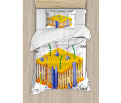 Membrane Cell Types Duvet Cover Set