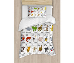 Alphabet Chart Duvet Cover Set