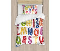 3D Letters ABC Duvet Cover Set