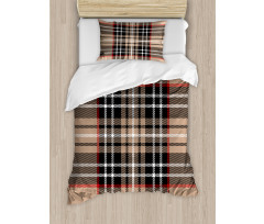 Classic British Plaid Duvet Cover Set