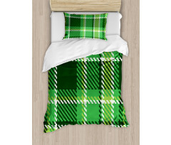 Irish Mosaic Green Duvet Cover Set