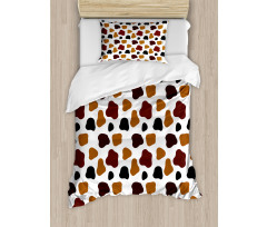 Abstract Cow Hide Duvet Cover Set