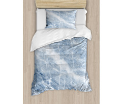 Blue Geography Stone Duvet Cover Set