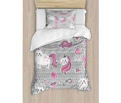 Mermaid Cat Duvet Cover Set