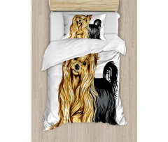 Long Haired Domestic Pet Duvet Cover Set