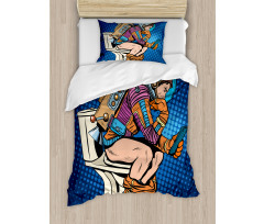 Thinking Man Space Duvet Cover Set