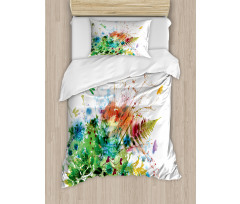 Floral Jungle Summer Duvet Cover Set