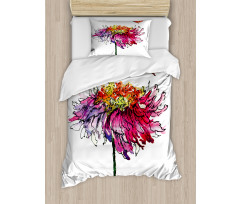 Chrysanthemum Flower Duvet Cover Set
