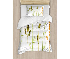 Wild Plants Herbs Duvet Cover Set