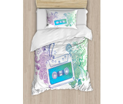 Audio Cassette Tape Duvet Cover Set