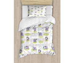 Sheep with Clouds Duvet Cover Set