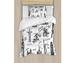 Landmarks of the World Duvet Cover Set