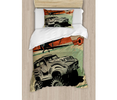 Strong Vehicle Planes Duvet Cover Set