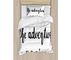 Wise Words Doodle Duvet Cover Set