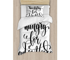 Journey Words Art Duvet Cover Set