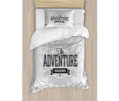 Retro Vintage Words Duvet Cover Set