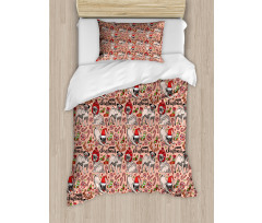 Christmas Celebrating Dog Duvet Cover Set