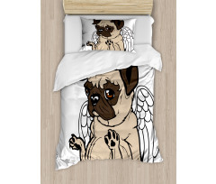 Puppy Angel Wings Hare Duvet Cover Set