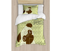 Tilted Head Dog Funny Duvet Cover Set