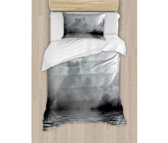 Misty Air and Ocean Art Duvet Cover Set