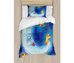 Cartoon Vibrant Star Dance Duvet Cover Set