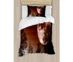 Abstract Colored Forest Duvet Cover Set