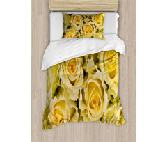 Yellow Bridal Flourish Duvet Cover Set