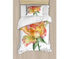 Lively Petals Botany Art Duvet Cover Set