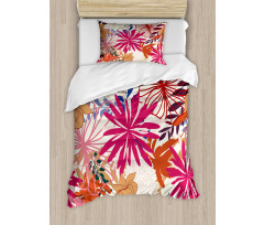 Vivid Floral Arrangement Duvet Cover Set