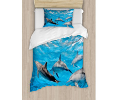 Happily Swimming Fish Duvet Cover Set